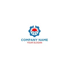 HVAC and Plumbing Logo Design Vector