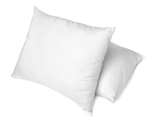 Fototapeta na wymiar white pillow bedding sleep