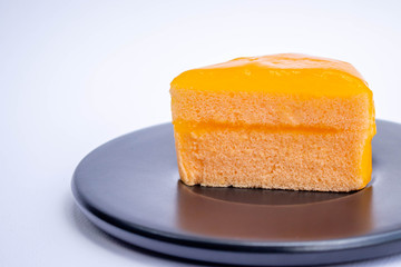 Sticky orange cake.