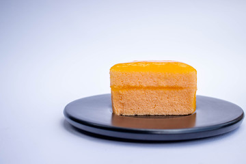 Sticky orange cake.