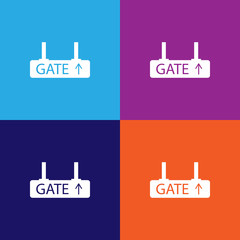 airplane in flight icon. Element of travel icon for mobile concept and web apps. Detailed airplane in flight icon can be used for web and mobile