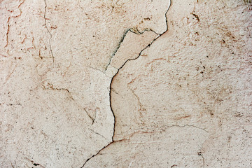Texture of a concrete wall with cracks and scratches which can be used as a background