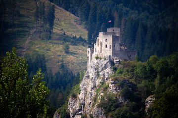 Naklejka premium castle in mountains