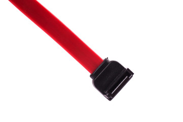 connection and  data cable and plug on white background