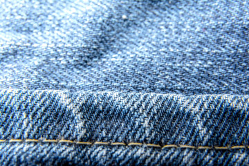 Denim jeans texture background with old torn / Fashion jeans / The texture of the cotton fabric.