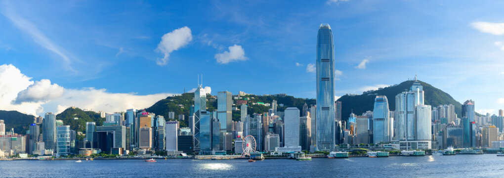 Skyline of Hong Kong Island, Hong Kong, China