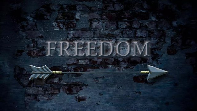 Street Sign the Way to Freedom