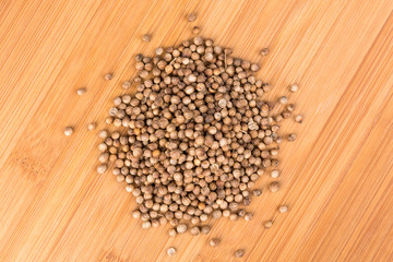 Whole cilantro coriander seed spice herb for cooking