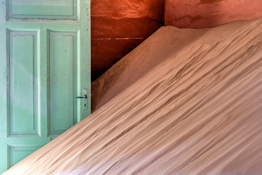 Interior of abandoned house, Kolmanskop, Karas, Namibia