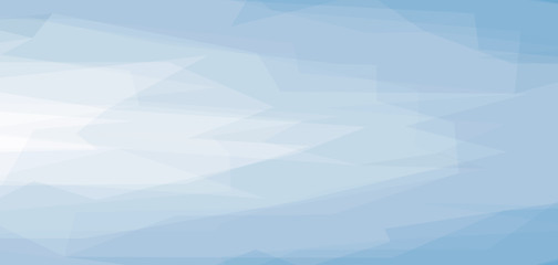 Blue light. Winter low-poly banner. Vector 3D design template. Geometric background with ice texture.