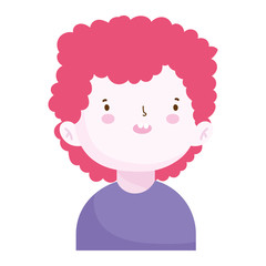 cute little boy character portrait, children