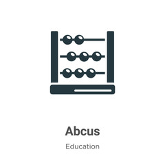 Abcus vector icon on white background. Flat vector abcus icon symbol sign from modern education collection for mobile concept and web apps design.