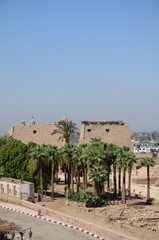 Obraz premium PYLÔNES TEMPLE DE LOUXOR XIV SIÈCLE AV J.C EGYPTE