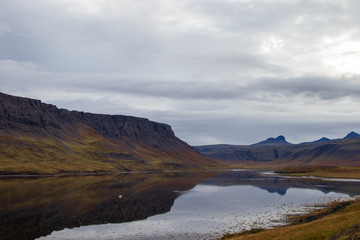 Iceland's beautiful landscape mountains and water