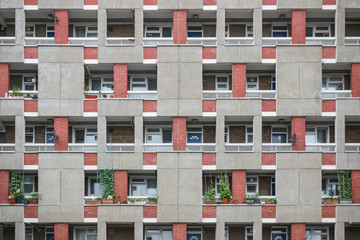 A huge council housing block George loveless house around Haggerston in London