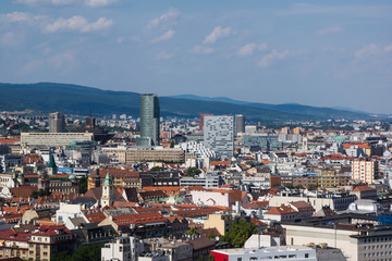Fototapeta na wymiar famous Bratislava architecture classical cityscape