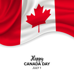 Fototapeta na wymiar Vector festive illustration of independence day in Canada celebration on July 1. vector design elements of the national day. holiday graphic icons. National day