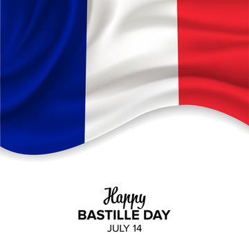 Vector festive illustration of independence day in France celebration on July 14. vector design elements of the national day. holiday graphic icons. National day