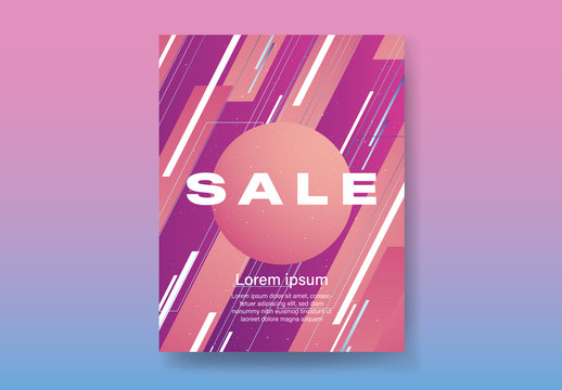  Futuristic Sale Poster Layout