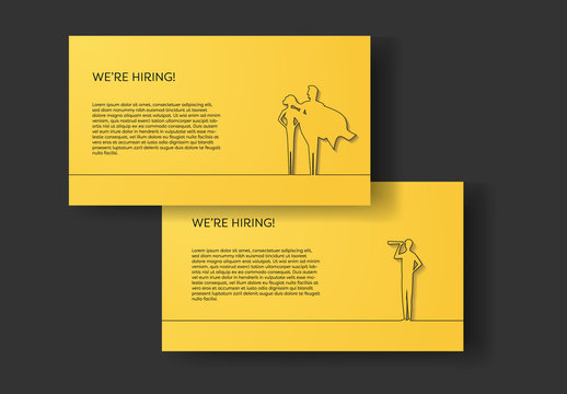 Now Hiring Banner Layouts