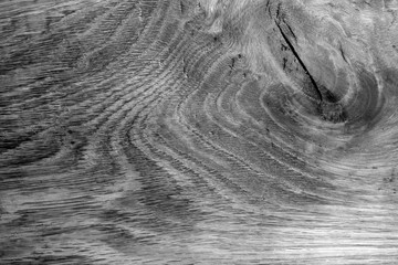 Wooden board texture in black and white.