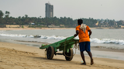 a man with small cargo