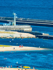Azur Maiko Beach. Kobe City, Hyogo Prefecture, Japan