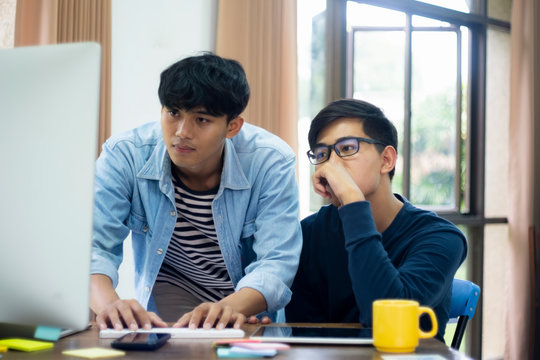 Programmers and developer teams are coding and developing softwa