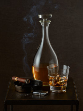 Cigar and Scotch on the Rocks
