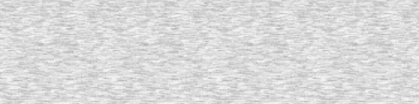 White Grey Marl Heather Border Texture Background. Faux Cotton