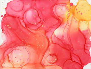 I call her fruit cup. I'm not sure which scan is the best. Red, Orange, Yellow Ink Abstract Art Background, Wallpaper