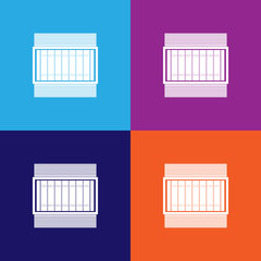 American Football Field color icons. Element of popular american football color icons. Signs, symbols collection icons for websites, web design,