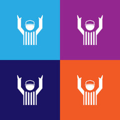 american football referee color icons. Element of popular american football color icons. Signs, symbols collection icons for websites, web design,