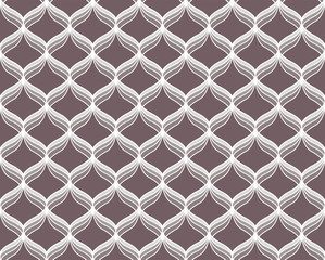 Vector Art Deco Pattern. Seamless Abstract Background. Geometric Vintage Style Texture.