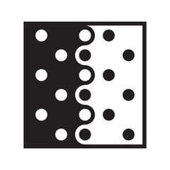 diffusion mixing black and white icon