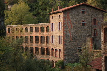 Fototapeta premium Mur d'une ancienne usine