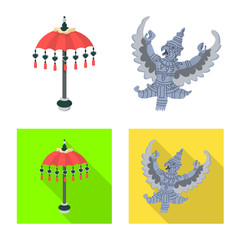 Vector illustration of and travel logo. Set of and traditional stock symbol for web.