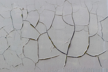 very old withered paint on the wall