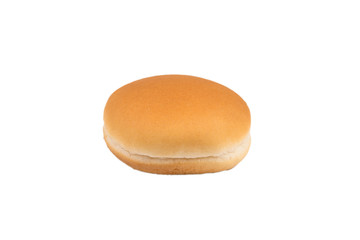 Burger bread isolated on white background.