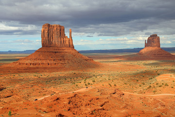 West and East Mitten Butte - Monument Valley, Utah, Arizona