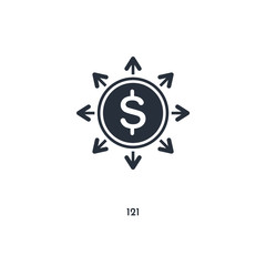 121 icon. simple element illustration. isolated trendy filled 121 icon on white background. can be used for web, mobile, ui.