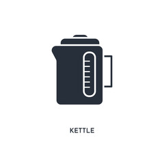 kettle icon. simple element illustration. isolated trendy filled kettle icon on white background. can be used for web, mobile, ui.