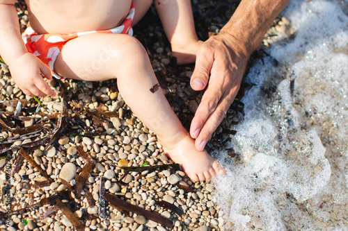 Bebe A La Plage Wall Mural Wallpaper Murals Wallsheaven Lorabarra