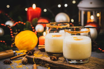 Eggnog Classic Traditional Christmas Cocktail