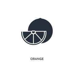 orange icon. simple element illustration. isolated trendy filled orange icon on white background. can be used for web, mobile, ui.