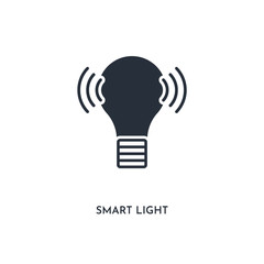 smart light icon. simple element illustration. isolated trendy filled smart light icon on white background. can be used for web, mobile, ui.