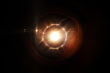 digital eye. Background composed of photo lens and fractal elements on the subject of digital photography and creativity.