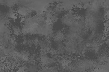 Abstract dark gray grunge background texture with black and white stained textured monochrome pattern