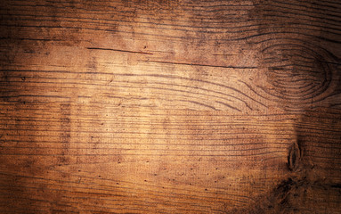 Old grunge dark  natural wooden shabby background close up.   Wood texture or  cutting board.