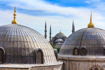 dome of hagia sophia in istanbul turkey